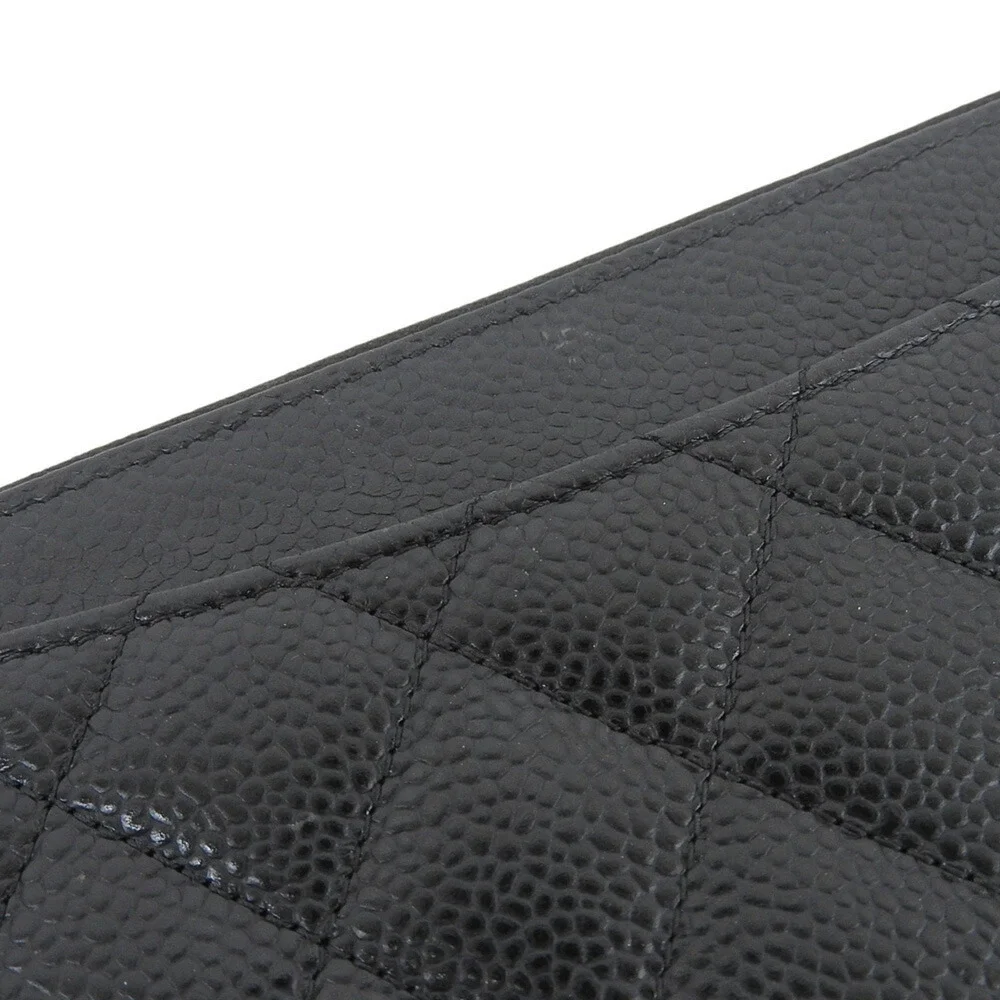 CHANEL Black Logo Wallet